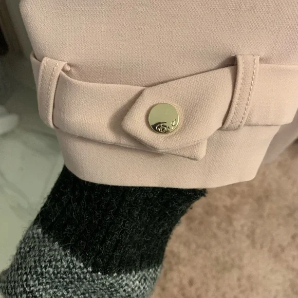 Eliza J Light Pink Trench Coat - Picture 6 of 7